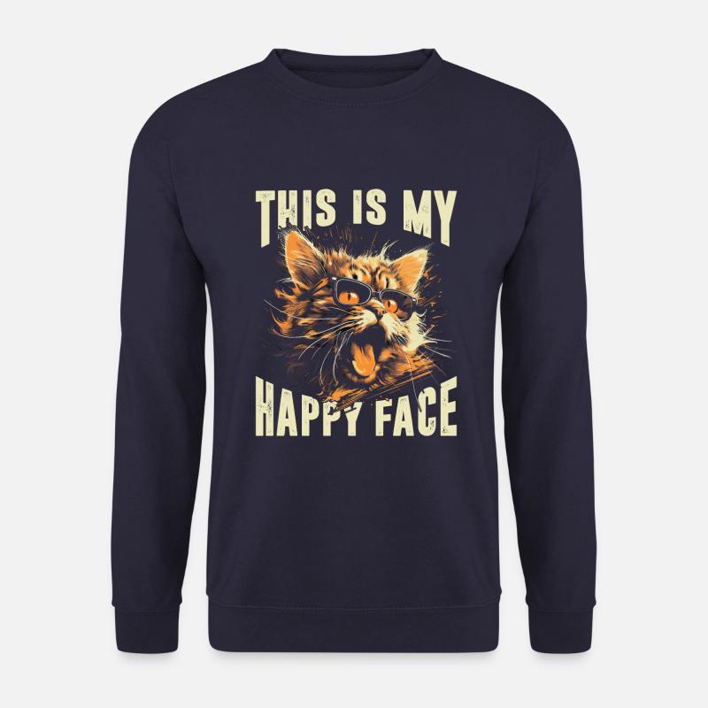 C’est mon visage heureux - Sweat-shirt Unisexe - marine