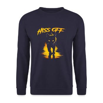 Fauch away - Unisex Sweatshirt - navy - Front - Alina (178cm) & Michal (187cm)