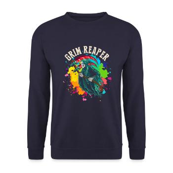 Angel of death - Unisex Sweatshirt - navy - Front - Alina (178cm) & Michal (187cm)