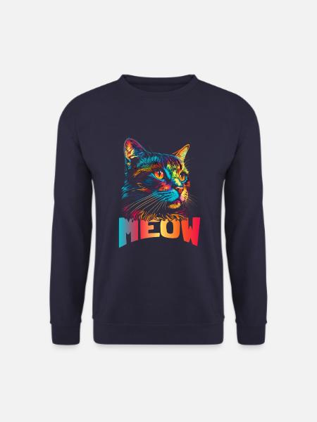Meow cat - Unisex Sweatshirt - navy