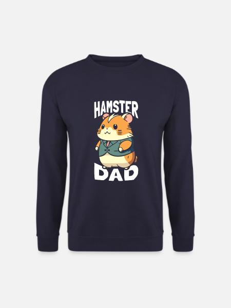 Hamster Dad T-Shirt - Unisex Sweatshirt - navy