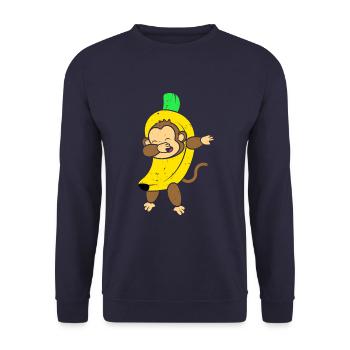 Tupfen - Unisex Pullover - Navy - Vorne - Alina (178cm) & Michal (187cm)