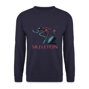 Skeletton - Unisex Pullover - Navy - Vorne - Alina (178cm) & Michal (187cm)