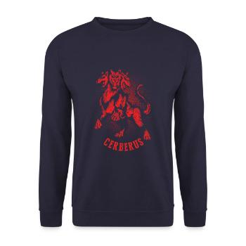 Cerberus - Unisex Pullover - Navy - Vorne - Alina (178cm) & Michal (187cm)