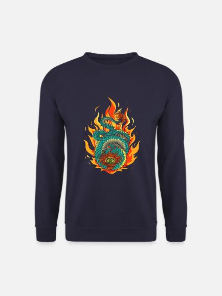 Asiatischer Drache - Unisex Pullover - Navy