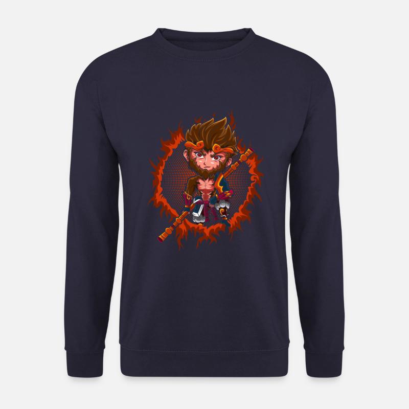 Chibi Monkey King - Unisex Pullover - Navy