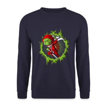 The Fighting - Unisex Sweatshirt - navy - Front - Alina (178cm) & Michal (187cm)