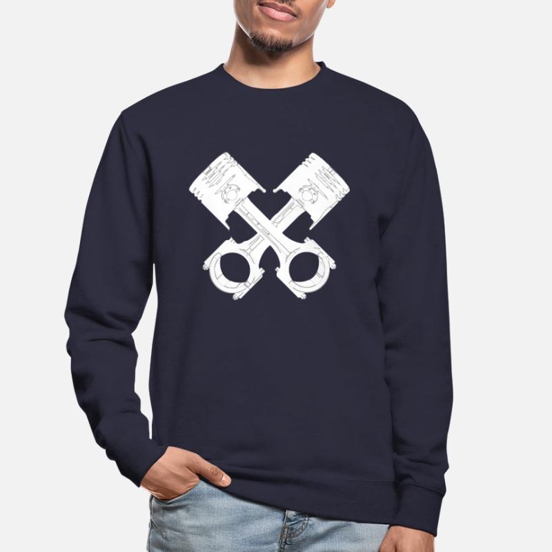 Pleul piston engine V8 V6 Unisex Sweatshirt