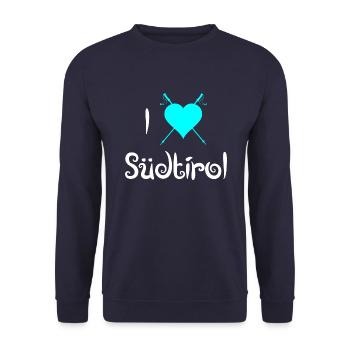 South tyrol - Unisex Sweatshirt - navy - Front - Alina (178cm) & Michal (187cm)