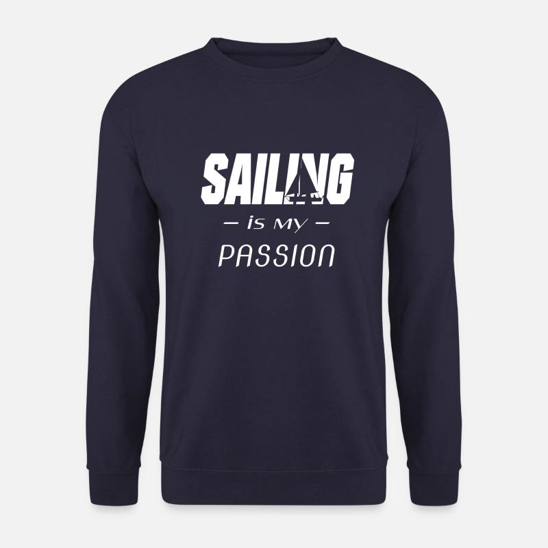 segeln sailing segelboot - Unisex Pullover - Navy