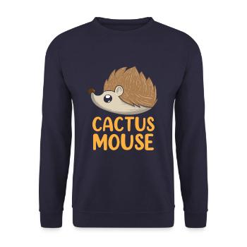 Drôle de hérisson Cactus Souris Amoureux des animaux - Sweat-shirt Unisexe - marine - Devant - Alina (178cm) & Michal (187cm)