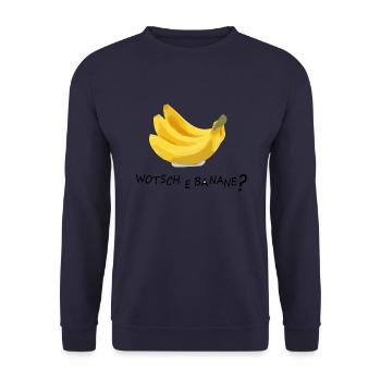Banane - Unisex Pullover - Navy - Vorne - Alina (178cm) & Michal (187cm)