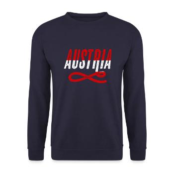 Austria - Unisex Pullover - Navy - Vorne - Alina (178cm) & Michal (187cm)