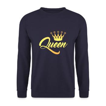 Couple roi et reine - Sweat-shirt Unisexe - marine - Devant - Alina (178cm) & Michal (187cm)