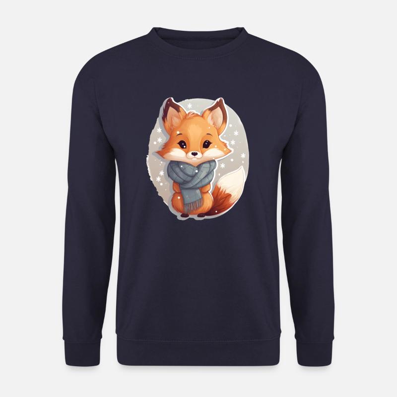 Fox in winter - Unisex Sweatshirt - navy