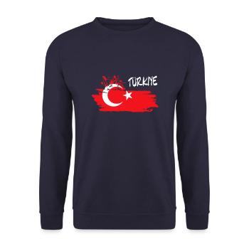 Türkei - Unisex Pullover - Navy - Vorne - Alina (178cm) & Michal (187cm)