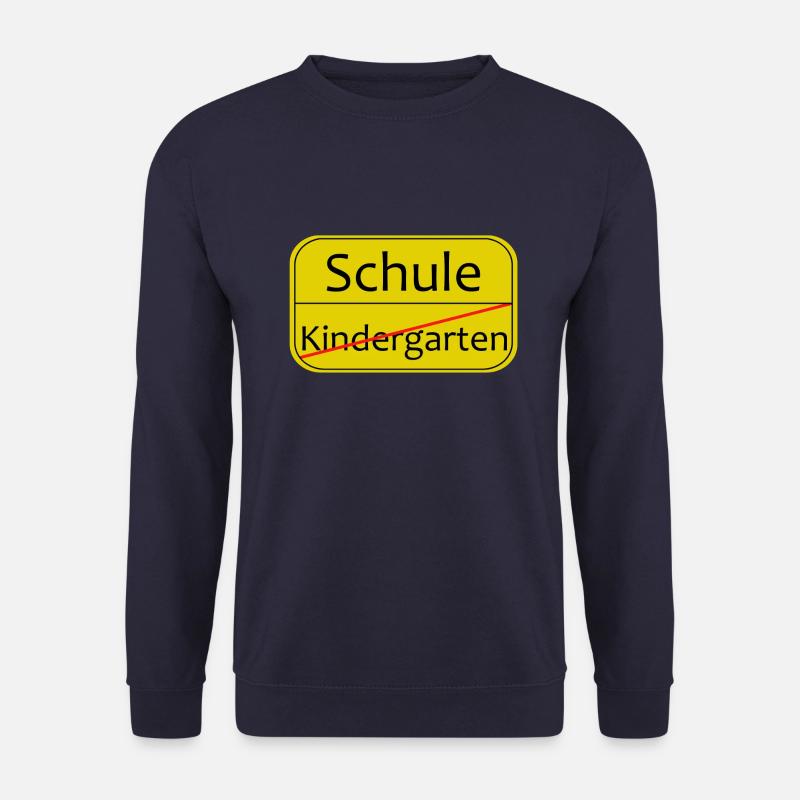 Schule Kindergarten endlich Schüler - Unisex Pullover - Navy