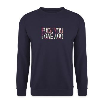 Fuck You Love You - Unisex Pullover - Navy - Vorne - Alina (178cm) & Michal (187cm)
