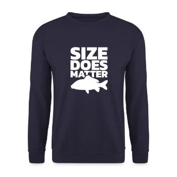 Carp fishing fish fish angler fisherman - Unisex Sweatshirt - navy - Front - Alina (178cm) & Michal (187cm)