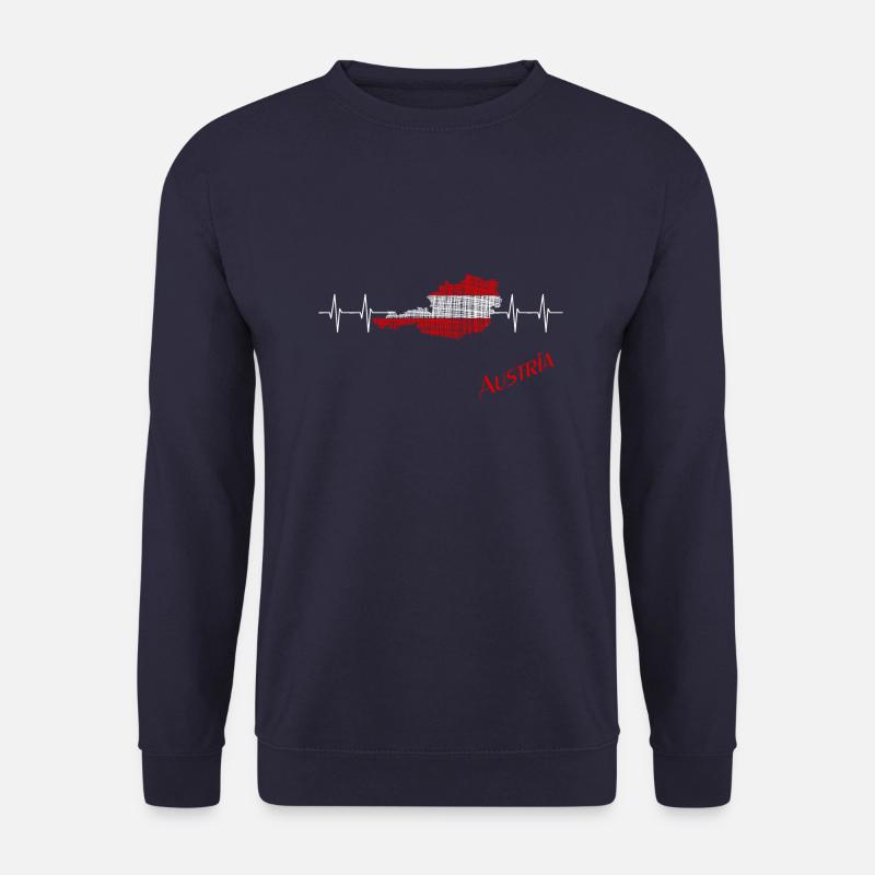 Austria Herzschlag - Unisex Pullover - Navy