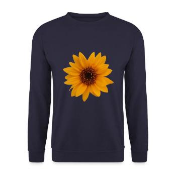 Sonnenblume Baby Blumen Sonnenblume Sonne Sonne - Unisex Pullover - Navy - Vorne - Alina (178cm) & Michal (187cm)