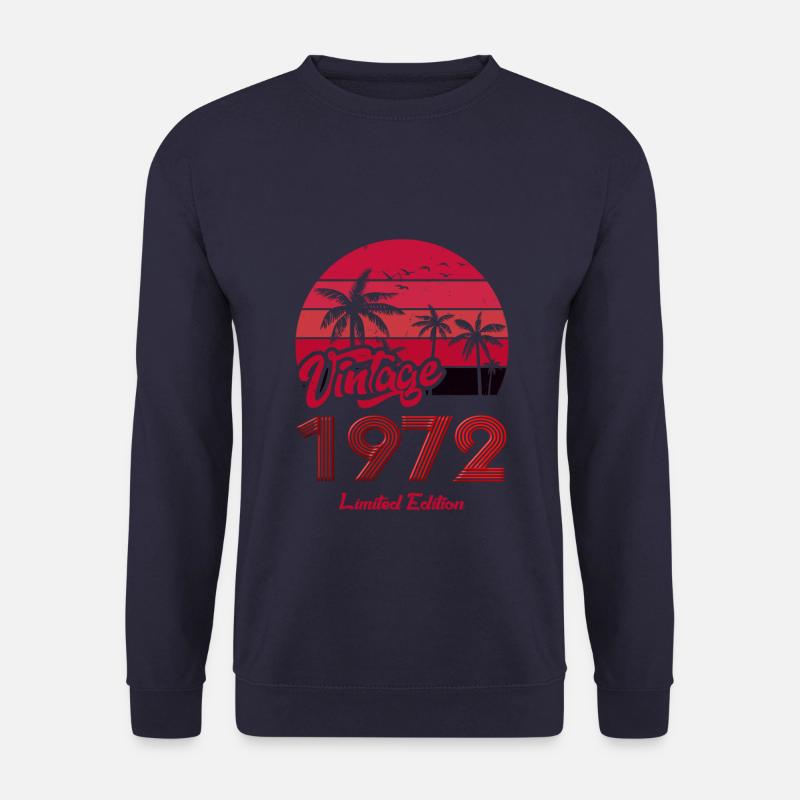 Jahrgang 1972 Limitierte Auflage Rot - Unisex Pullover - Navy