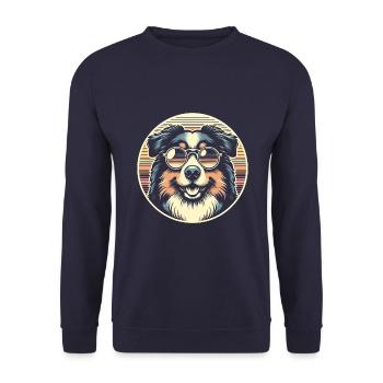 Berger australien - Sweat-shirt Unisexe - marine - Devant - Alina (178cm) & Michal (187cm)