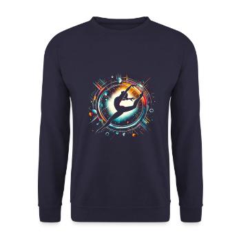Gymnastique Gymnastique Acrobatie Femme - Sweat-shirt Unisexe - marine - Devant - Alina (178cm) & Michal (187cm)