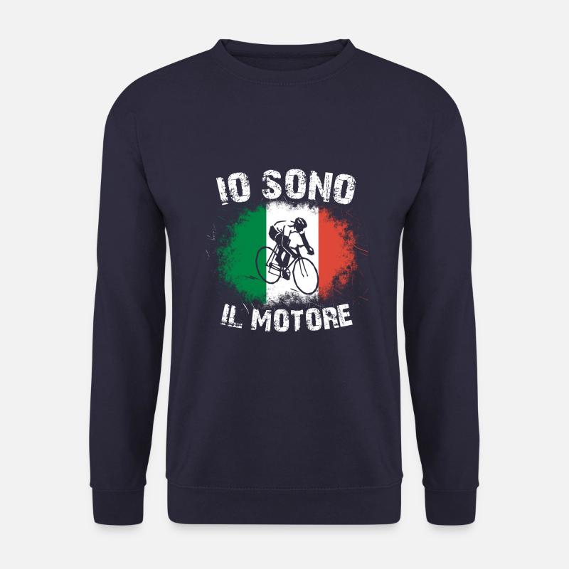 Spruch Fahrrad - Der Motor bin ich - Unisex Pullover - Navy