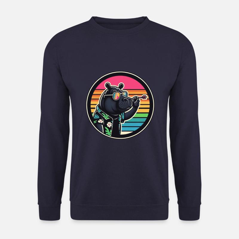 Nilpferd Dart - Unisex Pullover - Navy