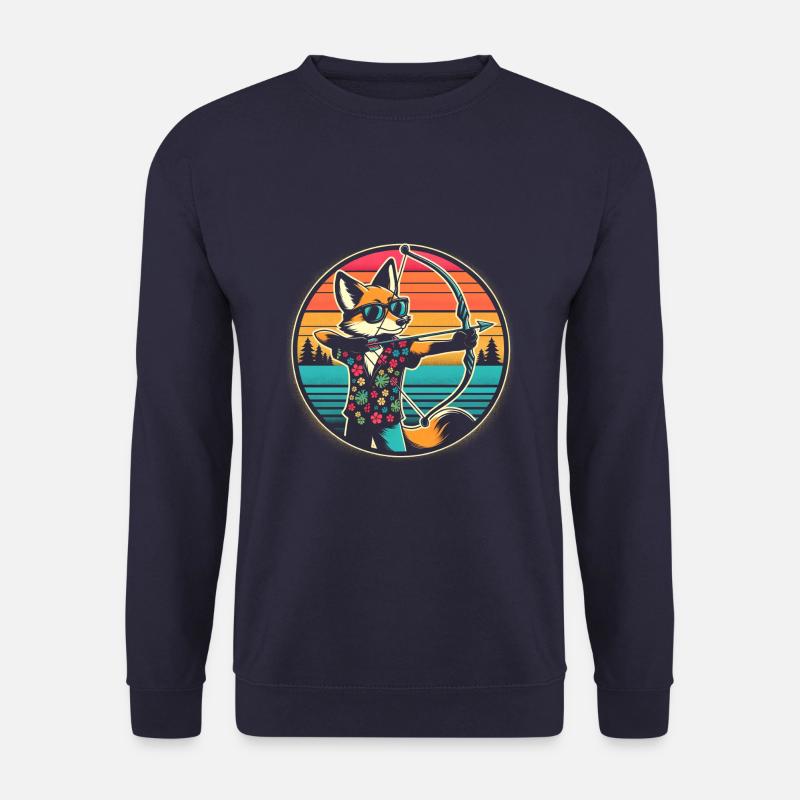 Fuchs Bogenschießen - Unisex Pullover - Navy