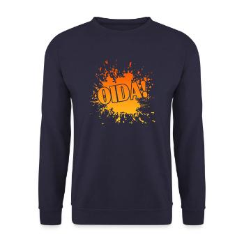 Oida! - Unisex Pullover - Navy - Vorne - Alina (178cm) & Michal (187cm)