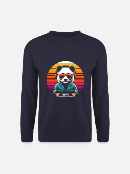 Panda DJ - Unisex Sweatshirt - navy