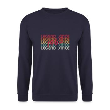 legend since 1963 - Unisex Pullover - Navy - Vorne - Alina (178cm) & Michal (187cm)