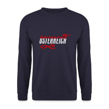 Österreich Austria - Unisex Pullover - Navy - Vorne - Alina (178cm) & Michal (187cm)