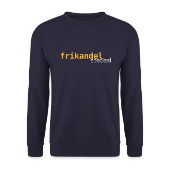 Frikandel speciaal - Sweat-shirt Unisexe - marine - Devant - Alina (178cm) & Michal (187cm)