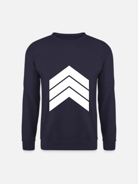 three white arrows - Unisex Sweatshirt - navy