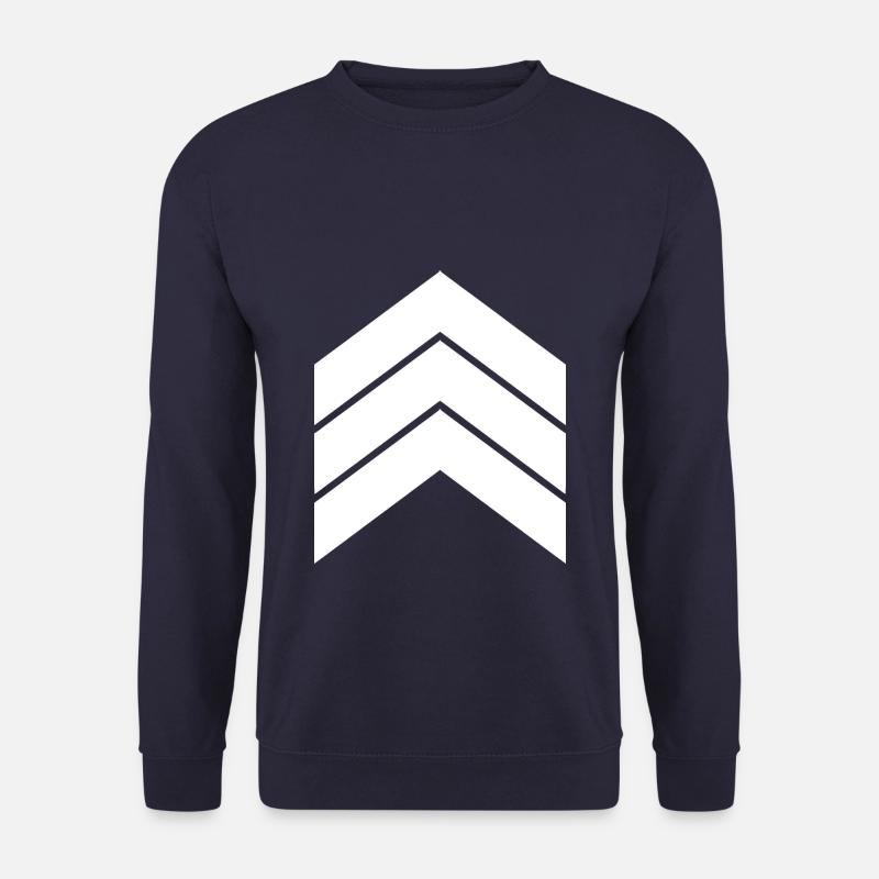 three white arrows - Unisex Sweatshirt - navy