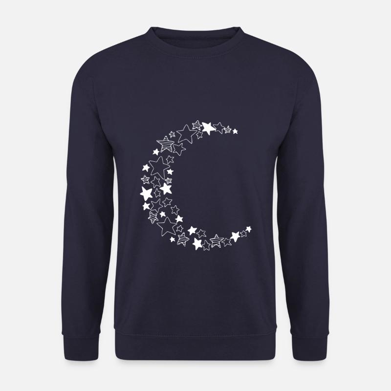 Mondsichel aus Sternen - Unisex Pullover - Navy