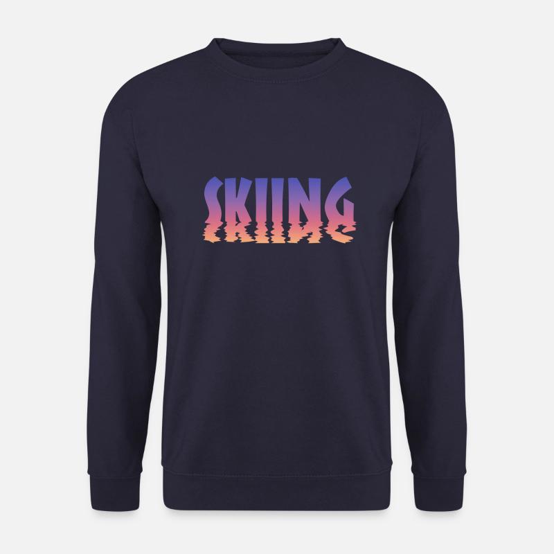 Skiing - Unisex Pullover - Navy