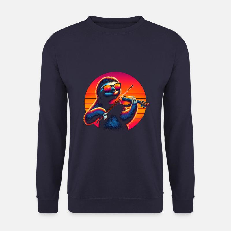 Sloth Violin - Unisex Sweatshirt - navy