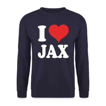 Jacksonville Florida - Unisex Pullover - Navy - Vorne - Alina (178cm) & Michal (187cm)
