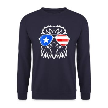 Porto Rico - Sweat-shirt Unisexe - marine - Devant - Alina (178cm) & Michal (187cm)