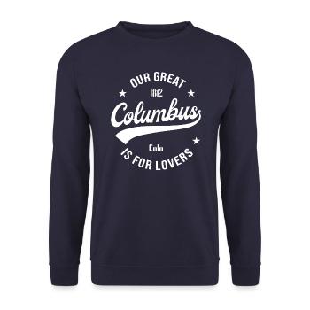 Columbus Ohio - Unisex Sweatshirt - navy - Front - Alina (178cm) & Michal (187cm)