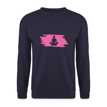 Yoga - Unisex Pullover - Navy - Vorne - Alina (178cm) & Michal (187cm)