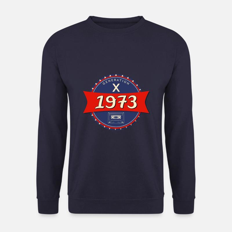 1973 geboren - Generation X - Unisex Pullover - Navy