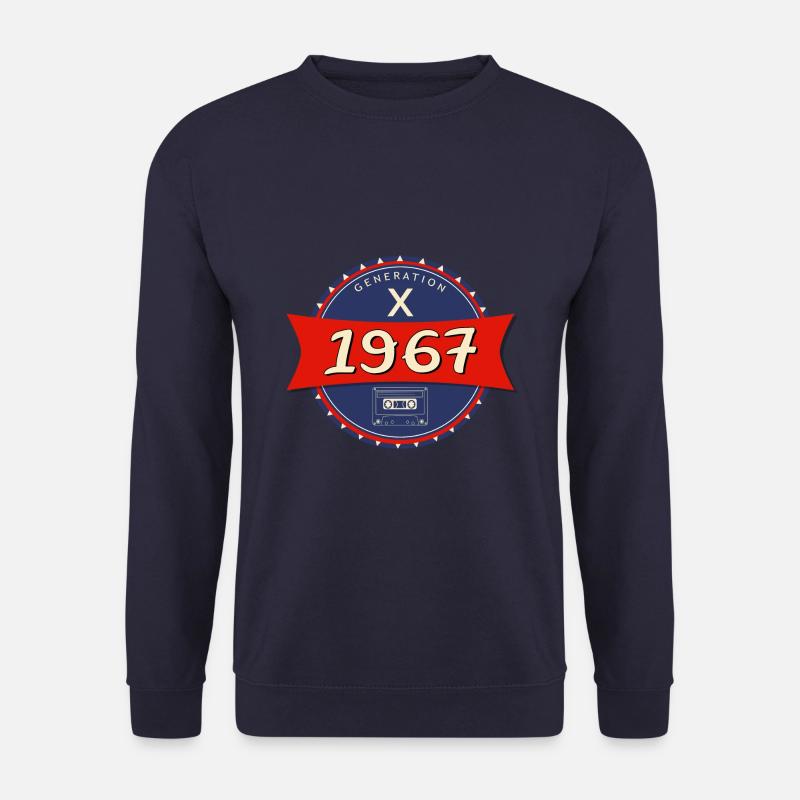 1967 geboren - Generation X - Unisex Pullover - Navy