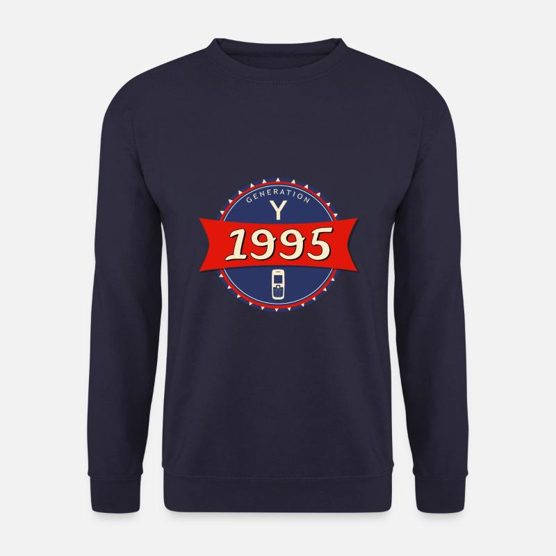 1995 geboren - Generation Y - Unisex Pullover - Navy