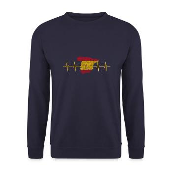 Spain España - Unisex Pullover - Navy - Vorne - Alina (178cm) & Michal (187cm)