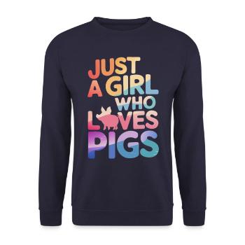 Animal cochon - Sweat-shirt Unisexe - marine - Devant - Alina (178cm) & Michal (187cm)